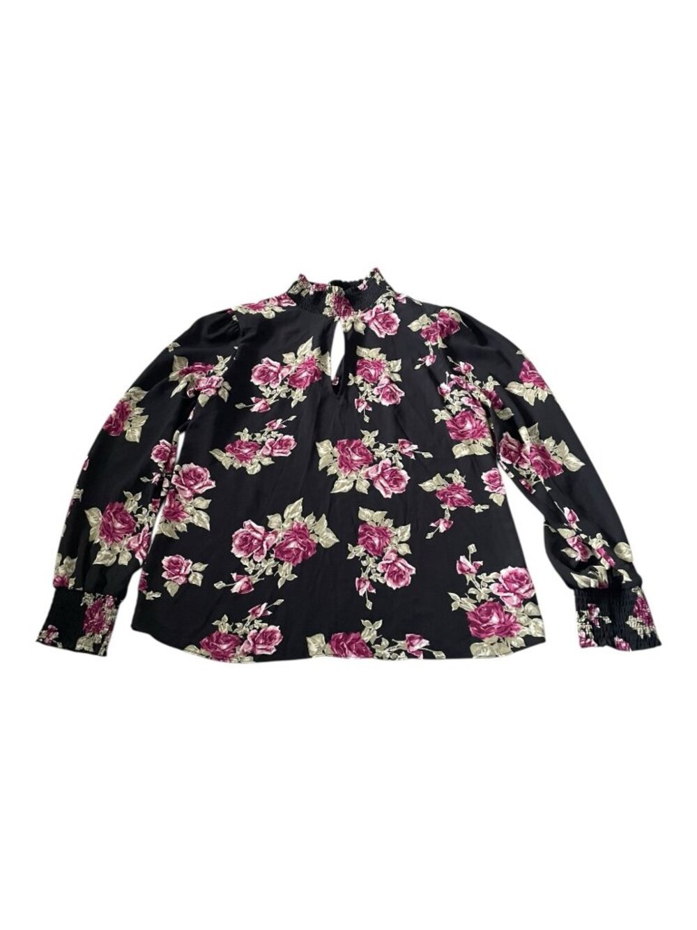 Socialite floral printed long sleeve top size large